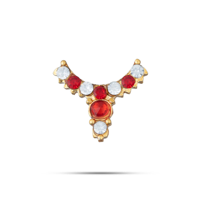 Stone Necklace - 0.5 x 0.5 Inches | Stone Jewellery / Stone Necklace / Artificial Jewelry For Deity Decor
