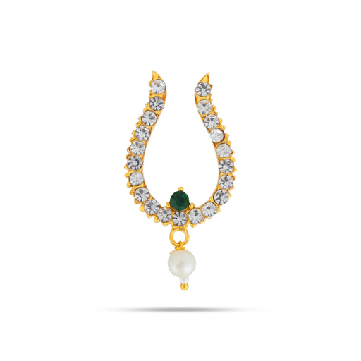 Mukkera Bullaku - 1.5 x 1 Inches | Nose Pin / Nose Ring / Nose Studs / Mukkera For Deity - Head & Face Accessories