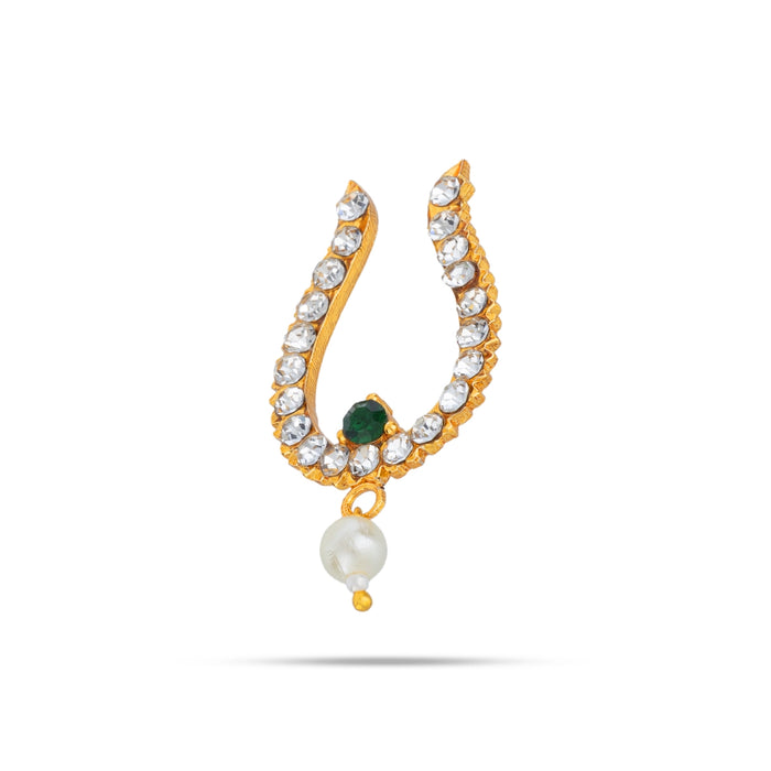 Mukkera Bullaku - 1.5 x 1 Inches | Nose Pin / Nose Ring / Nose Studs / Mukkera For Deity - Head & Face Accessories