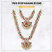 Stone Haram | Multicolour Stone Jewelry/ Deity Necklace/ 2 Step Haram/ Jewellery for Deity - Neck & Body Accessories