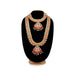 Stone Haram | Multicolour Stone Jewelry/ Deity Necklace/ 2 Step Haram/ Jewellery for Deity - Neck & Body Accessories