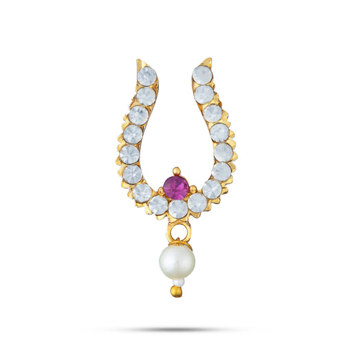 Bullaku Nose Ring - 1.5 x 0.75 Inches | Nose Pin / Nose Studs / Mukkera For Deity - Head & Face Accessories