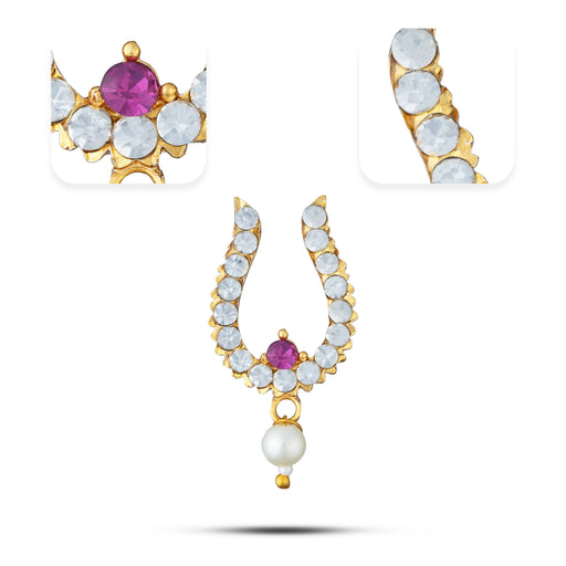 Bullaku Nose Ring - 1.5 x 0.75 Inches | Nose Pin / Nose Studs / Mukkera For Deity - Head & Face Accessories