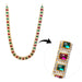 Stone Haram and Necklace Set | Haram Necklace Set/ Multicolour Stone Jewelry/ Jewellery for Deity - Neck & Body Accessories