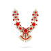 Stone Necklace - 7.5 Inches | Artificial Jewelry/ Multicolour Stone Jewellery for Deity/ Assorted - Neck & Body Accessories