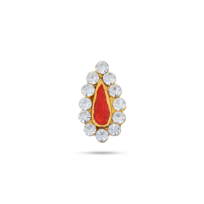 Stone Pottu - 0.5 x 0.25 Inches | Stone Bindi / Stone Tilak for Deity Decor