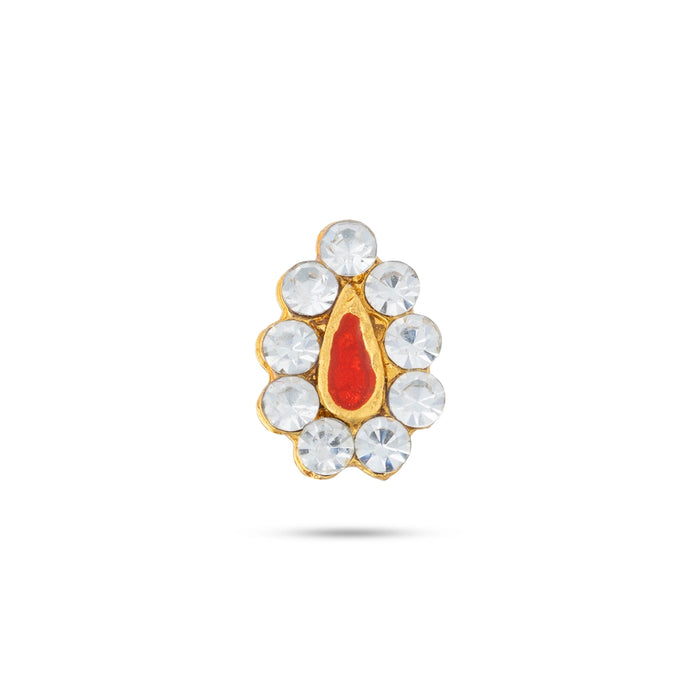 Stone Tilak - 0.5 x 0.25 Inches | Goddess Bindi / Stone Bindi / Tilak Stone for Deity