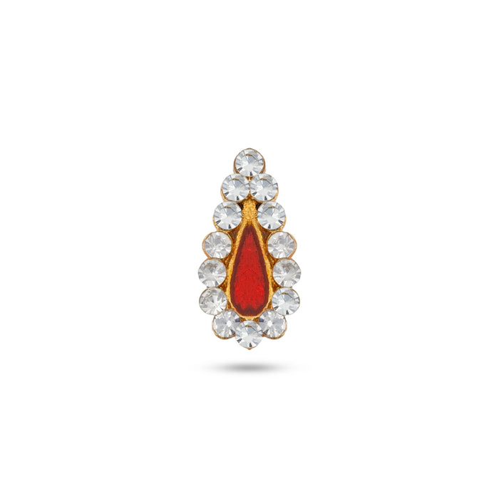 Stone Tilak - 0.75 x 0.5 Inches | Stone Pottu/ Stone Bindi/ Stone Tikka for God