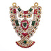 Stone Necklace - 3 x 2 Inches | Multicolour Stone Haram/ Stone Jewelry for Deity Decor/ 45 Gms Approx - Neck & Body Accessories