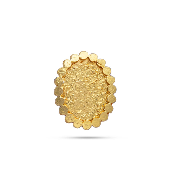 Stone Tilak - 1 x 0.75 Inches | Oval Shape Pottu/ Colour Bindi/ Stone Tikka for God