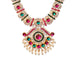 Necklace Haram Set - 15 x 6 Inches| Three Step Necklace/ MultiColour Stone Jewellery for Deity - Neck & Body Accessories