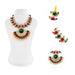 Stone Necklace - 4 x 8.25 Inches | Multicolour Stone Jewellery/ Artificial Jewelry for Deity - Neck & Body Accessories
