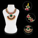 Stone Necklace - 4 x 8.25 Inches | Multicolour Stone Jewellery/ Artificial Jewelry for Deity - Neck & Body Accessories