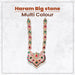 Haram - 24 Inches | Multicolour Stone Jewelry/ Stone Haram/ Stone Jewellery for Deity - Neck & Body Accessories