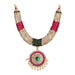 Stone Necklace - 8 x 6 Inches | Necklace/ Multicolour Stone Jewelry/ Jewellery for Deity - Neck & Body Accessories