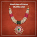 Stone Necklace - 8 x 6 Inches | Necklace/ Multicolour Stone Jewelry/ Jewellery for Deity - Neck & Body Accessories