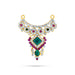 Stone Necklace - 2.5 x 2 Inches | Multicolour Stone Jewellery/ Artificial Jewelry for Deity - Neck & Body Accessories