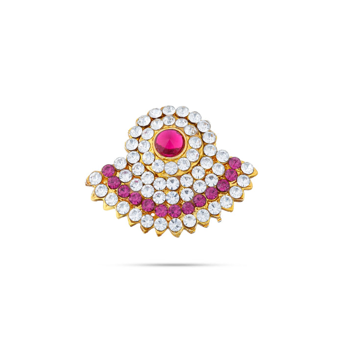 Stone Earring Pair - 1 X 1.5 Inches | Artificial Jewellery/ Earing/ Ear Studs/ Karna Pathakam For Deity Decor - Head & Face Accessories