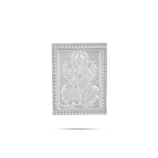 Pratima Ganesha Design - 1.3 x 1 Inches | Prathimai / Prathima for Temple Offerings - Pooja Thali Accessories