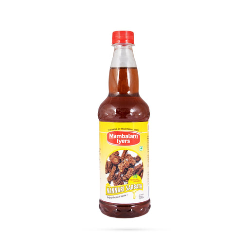 Nannari Sarbath - 700 ml | Mambalam Iyers/ Nannari Sharbath/ Instant Drink Mix/ Refreshing Drink - Health Drink