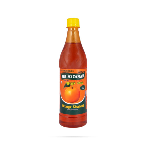 Orange Sarbath - 700 ml | Sri Ayyanar/ Orange Sharbath/ Instant Drink Mix/ Refreshing Drink - Health Drink