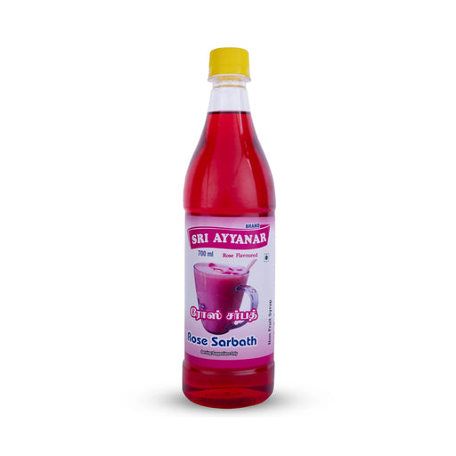 Rose Sarbath Juice - 700 ml | Rose Sharbath/ Rose Syrup For Refreshing Summer Drink And Beverage Mixing - Health Drink
