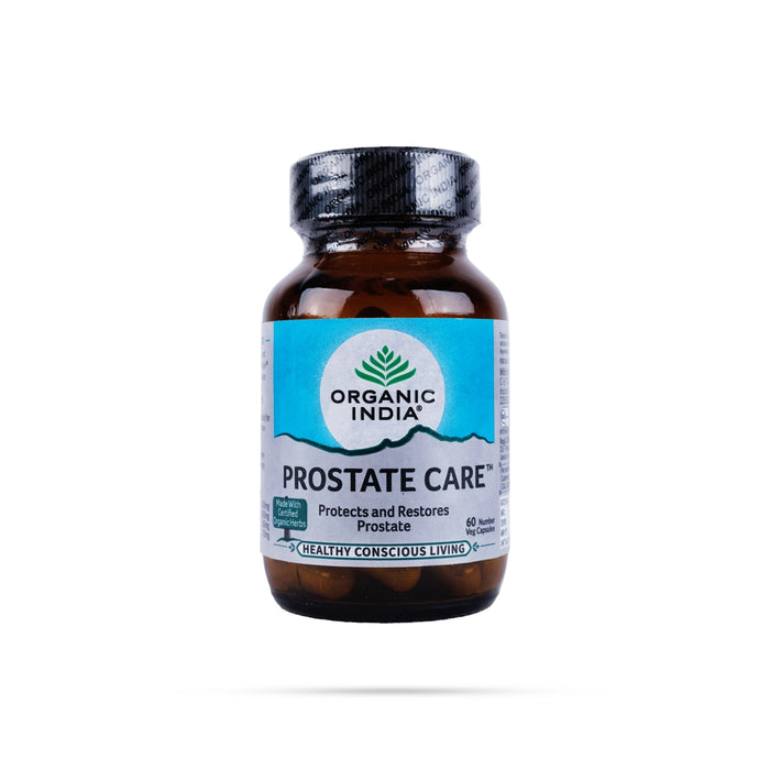 Organic India Prostate Care - 60 Capsules | Organic Prostate Care for Good Health - Ayurvedic Mix