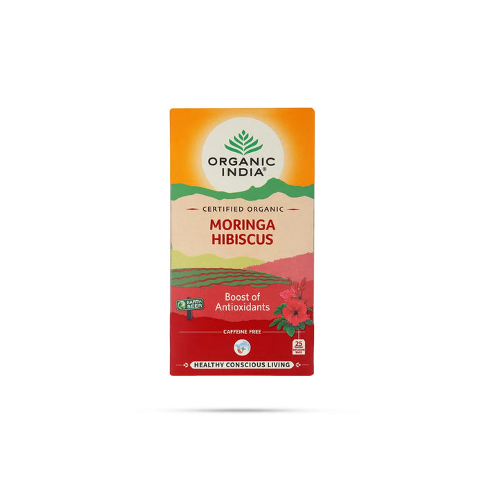Organic India Moringa Hibiscus - 25 Pcs