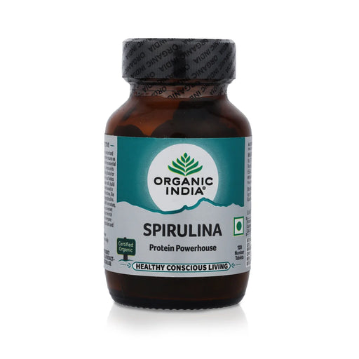 Organic India - Spirulina Tablets - 120 Pcs - Ayurvedic Mix