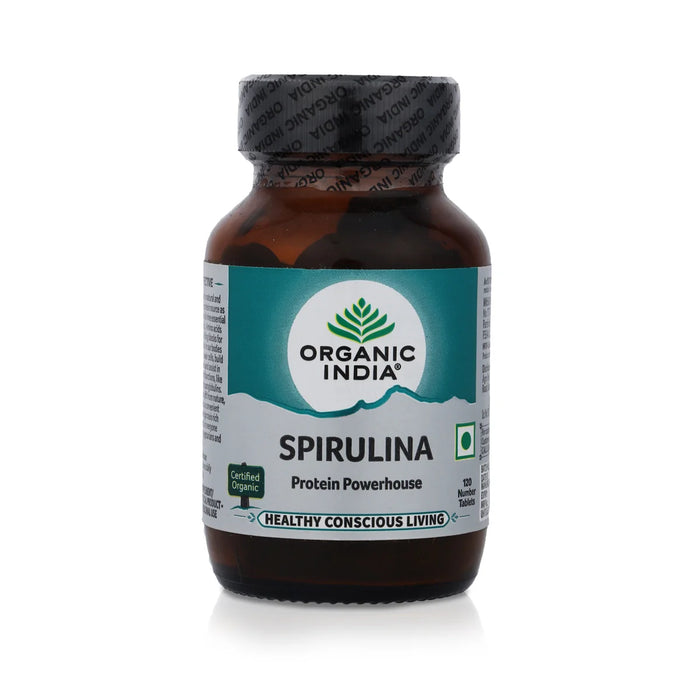 Organic India - Spirulina Tablets - 120 Pcs - Ayurvedic Mix