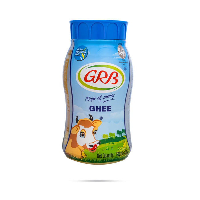 GRB Udhayam Ghee Bottle - 500 ml | Cow Ghee / Pure Ghee For Cooking, Pooja & Daily Use