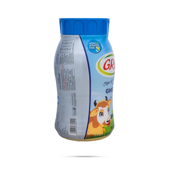 GRB Udhayam Ghee Bottle - 500 ml | Cow Ghee / Pure Ghee For Cooking, Pooja & Daily Use