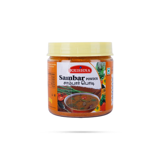 Sambar Powder Jar - 200 Gms | Krishna Sambar Podi/ Traditional Masala/ Sambar Masala Powder For Cooking - Instant Mixes