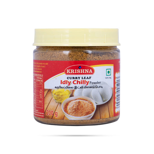 Curry Leaf Idly Chilly Powder Jar - 200 Gms | Curry Leaf Idli Chilli Powder/ Curry Leaf Powder - Instant Mixes