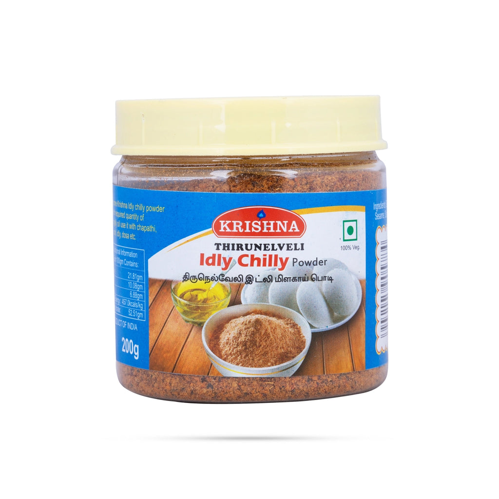 Thirunelveli Idly Chilly Powder - 200 Gms | Idli Chilli Powder/ Idli Podi/ Idli Powder Jar