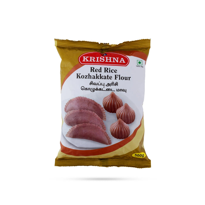 Red Rice Kozhakkate Flour - 500g | Kolukattai maavu / Sivappu Arisi Kozhukata Maavu - Rice & Flours