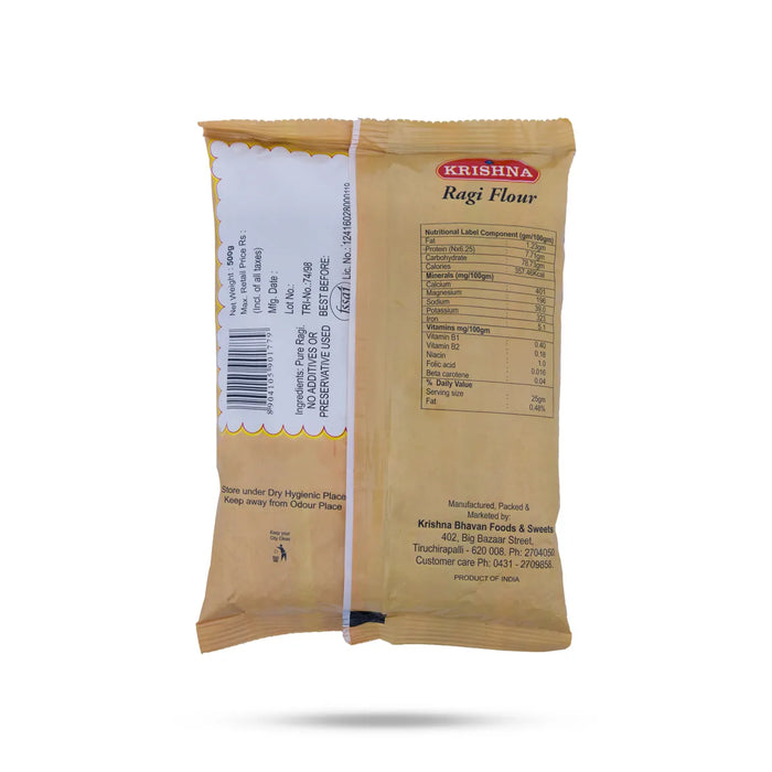 Ragi Flour - 500 Gms | Ragi Atta Mavvu / Finger Millet Flour / Tasty And Healthy Ragi Powder - Rice & Flours