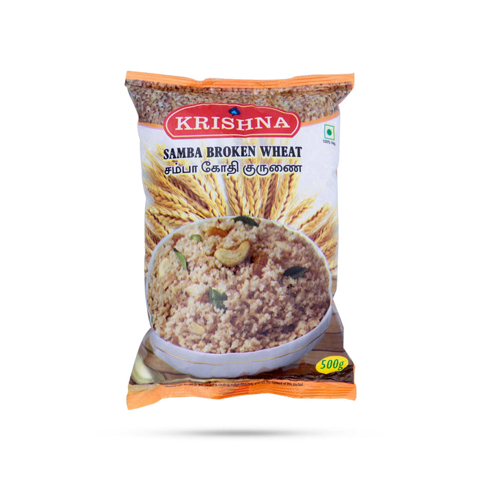 Krishna Samba Broken Wheat - 500 Gms | Broken Samba Wheat/ Samba Godhumai
