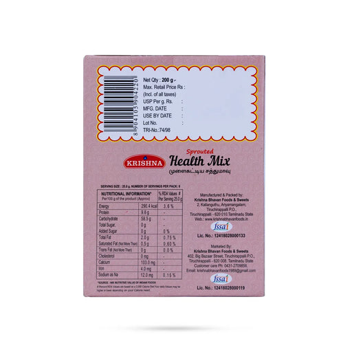 Sprouted Health Mix Box- 200 Gms | Health Mix Powder / Roasted Multi Grain Powder / Instant Mix Powder - Health Drink