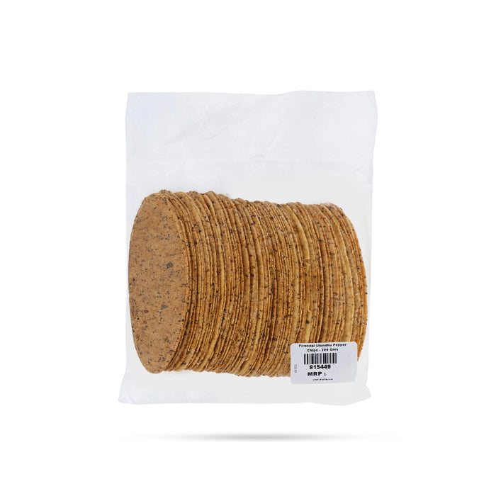 Pirandai Ulundhu Pepper Chips - 200 Gms | Pappad / Fryums / Appalam / Vadam - Papad & Vadam