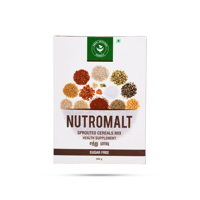Nutromalt - Sprouted Cereals Mix - 500 Gms | Sugar Free/ Health Mix/ Instant Mix - Health Drink