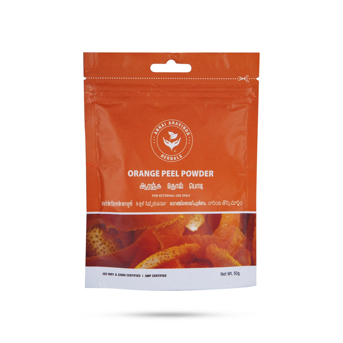 Orange Peel Powder - 50 Gms | Organic Orange Powder for Skin - Skin Care