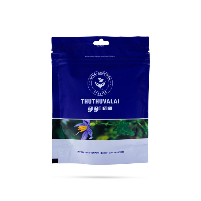 Thuthuvalai Leaf Powder - 50 Gms | Thuthuvalai Leaves Podi Zip Pouch/ Alarka - Ayurvedic Mix