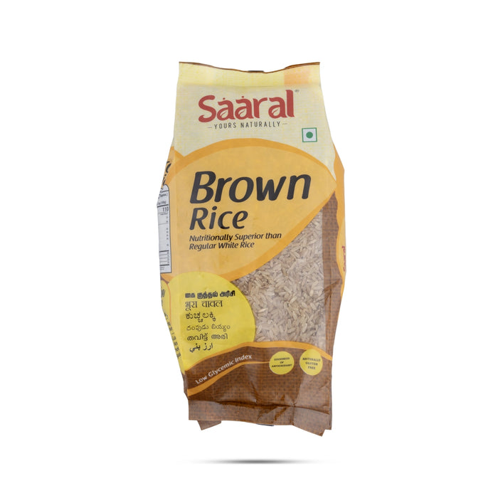 Saaral Brown Rice - 500 Gms | Kaikuthal Arisi/ Kai Kuthal Rice