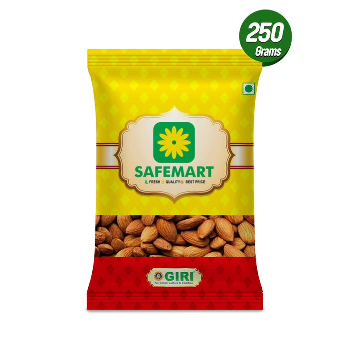 Badam - 250 Gms | Almonds / Fiber Rich Nuts / Protein Rich Healthy Snack / Almond For Desserts & smoothies - Nuts & Spices