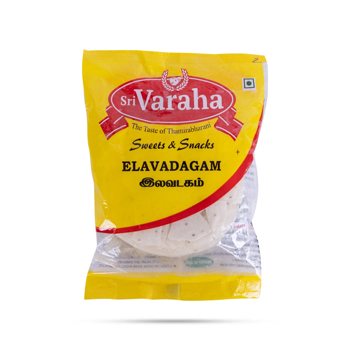 Elai Vadagam - 200 Gms | Sri Varaha Elai Vadam/ Rice Papad Fryums/ Appalam For Frying & Serving - Papad & Vadam