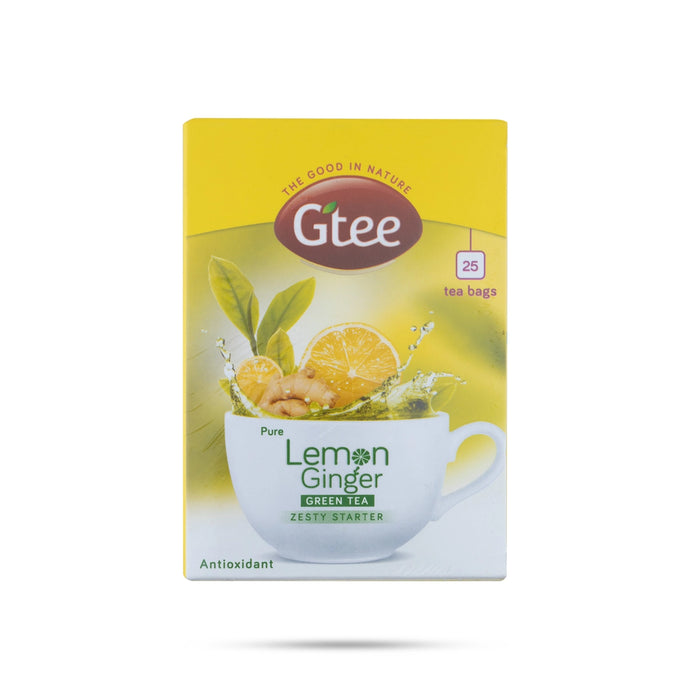 Lemon And Ginger Green Tea - 25 Pcs | 25 Tea Bags/ Lemon Ginger Green Tea - Coffee & Tea