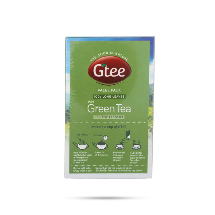 Long Leaves Green Tea Value Pack - 100 Gms | Organic Green Tea/ Holistic Restorer - Coffee & Tea
