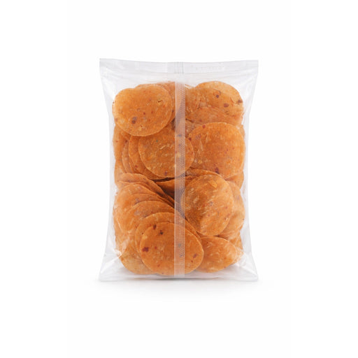 Red Chilli Pappad - 100 Gms | Ready To Fry Appalam / Red Chilli Vathal/ Crispy Fryums For Meal Side Dish - Papad & Vadam