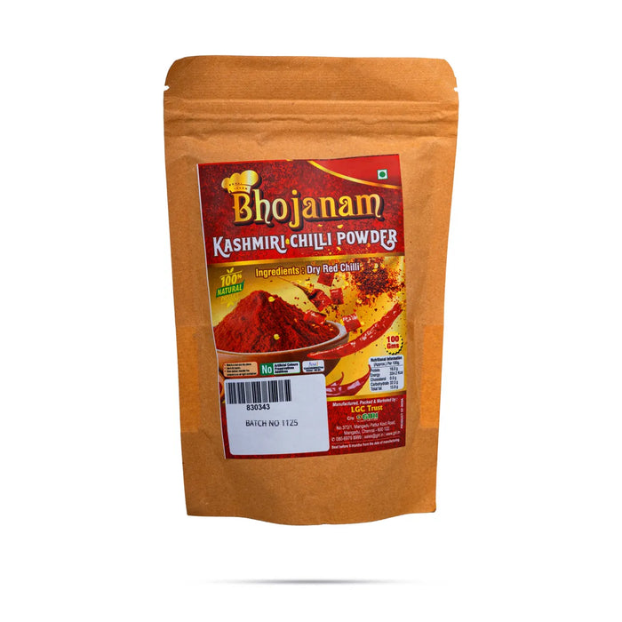 Bhojanam Kashmiri Chilli Powder – 100 Gms | Kashmiri Mirch Powder For Colour & Mild Spicy Taste